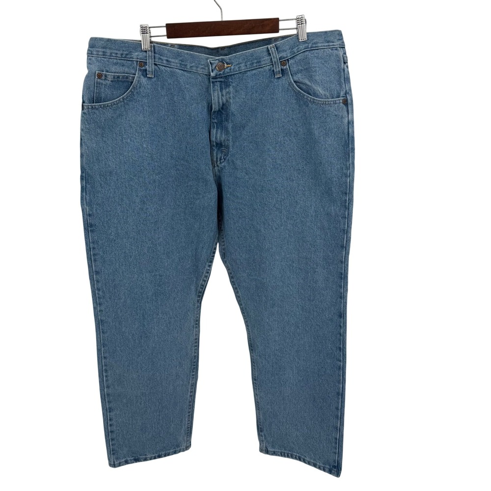 Wrangler‎ Mens W 42 x L 30 Jeans Blue Five Star Premium Relaxed Fit NWT